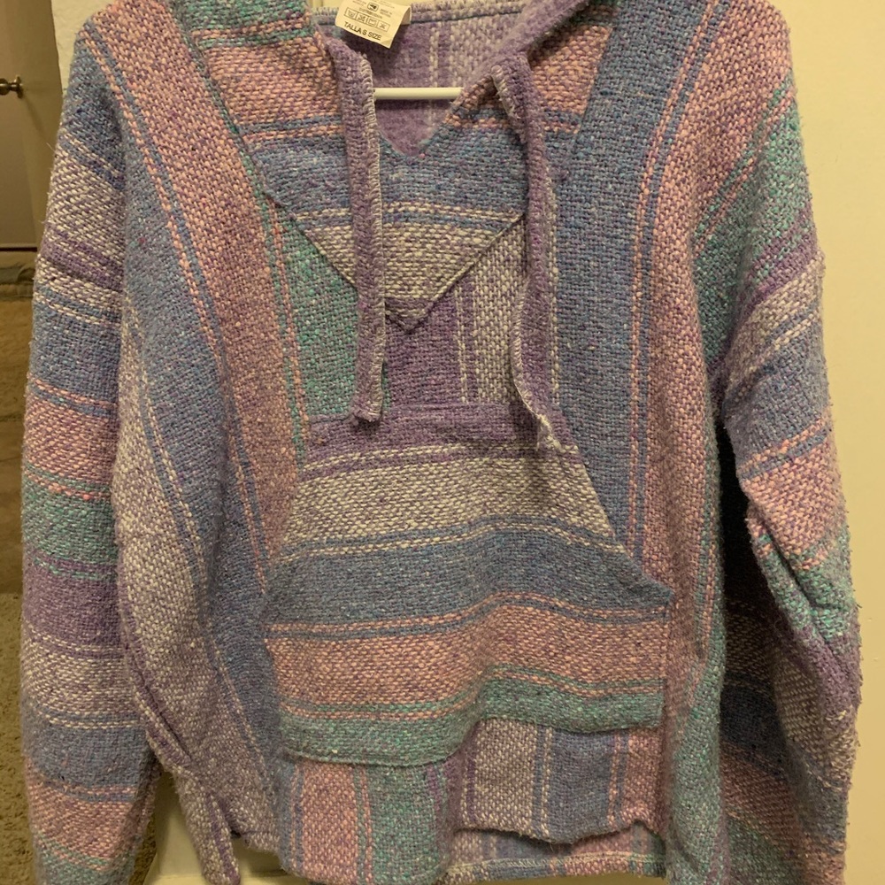 Boho Drug Rug Hoodie super cute pastel!